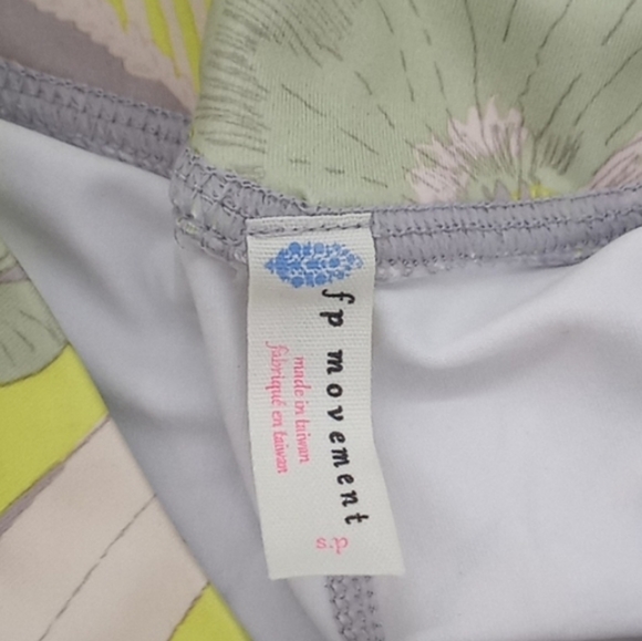 Free People Movement 7/8 Wave Crush High Waist Leggings Lime Combo S - Picture 13 of 16